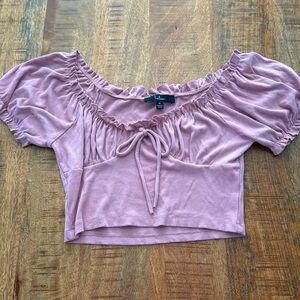 Dusty pink crop top, size medium